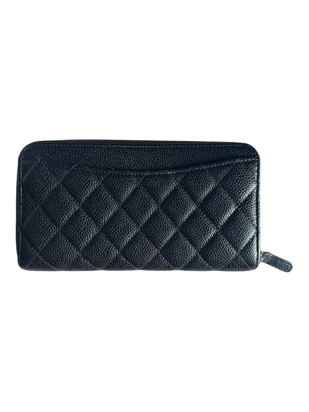 Authentic Chanel Classic Long Zipped Wallet Black Caviar GHW 28 Series with Card - Picture 4 of 15